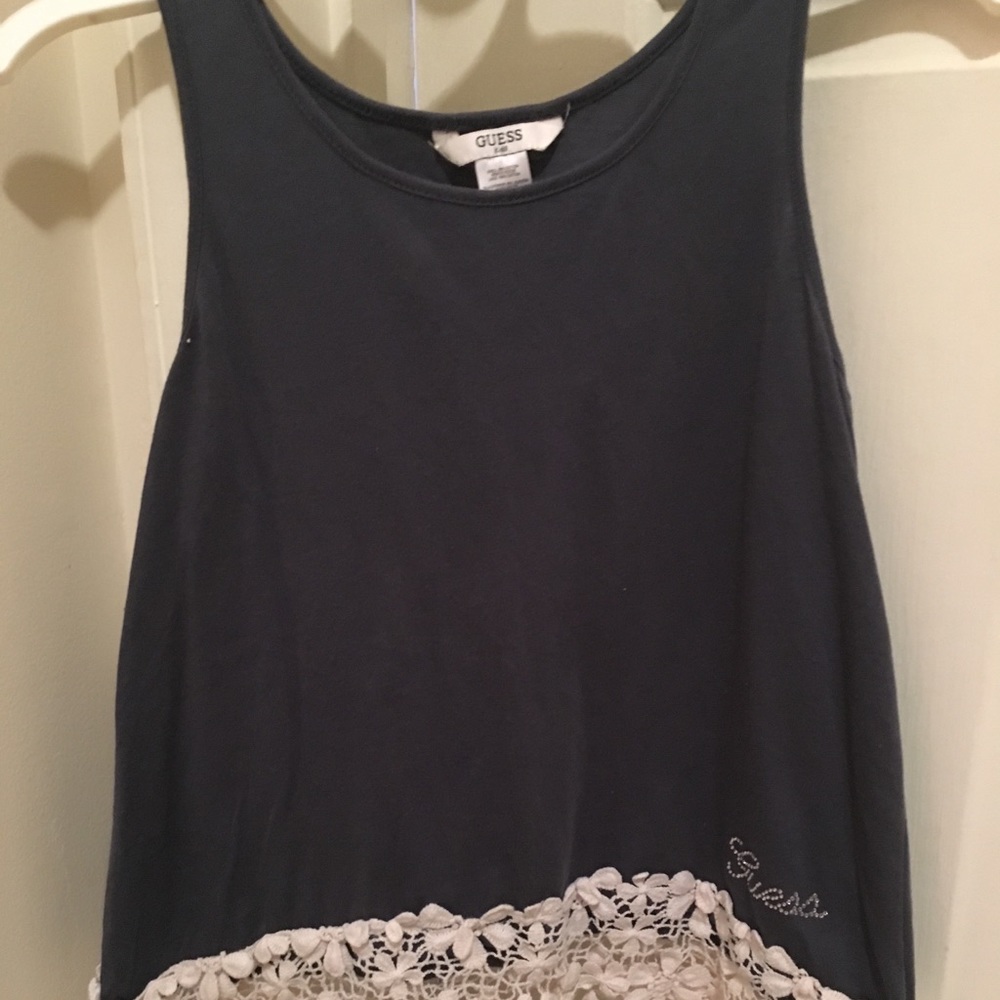 Guess kids lace grey tank top!